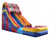 Moonwalk USA Inflatable Bouncers 18'H Double Dip Inflatable Slide Wet n Dry (Red n Blue) W-263