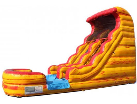 Moonwalk USA Inflatable Bouncers 18'H Volcano Inflatable Slide Wet n Dry W-065