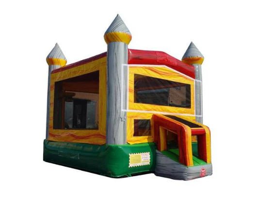 Moonwalk USA Inflatable Bouncers 14' Rocky Castle Commercial Bounce House B-322