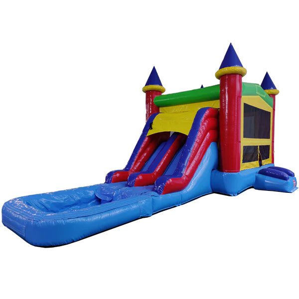 Eagle Bounce Inflatable Slide Eagle Bounce 14ft Castle Combo with Pool Commercial Bouncer CB-2101