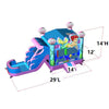 Eagle Bounce Commercial Bounce House Eagle Bounce 14ft Mermaid Combo Wet n Dry Commercial Bouncer CB-2014