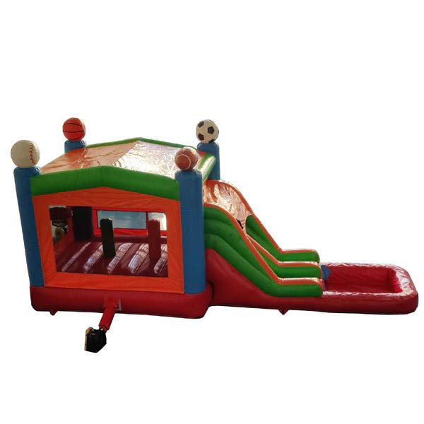Eagle Bounce Commercial Bounce House Eagle Bounce 14ft Sports Combo With Pool Commercial Bouncer CB-2102