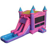 Eagle Bounce Commercial Bounce House Eagle Bounce 14ft Pink Castle Combo with Pool Commercial Bouncer CB-2104