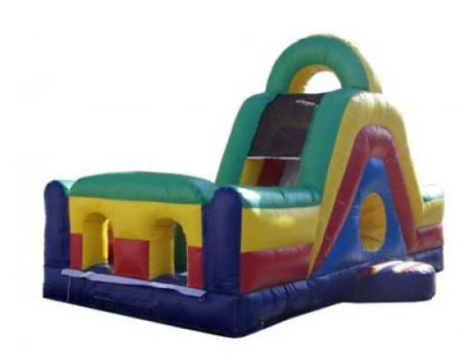 Moonwalk USA Inflatable Bouncers 20'L Backyard Obstacle Course O-050