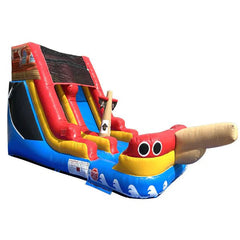 Eagle Bounce 10'H Pirate Ship Water Slide