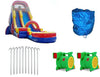 Moonwalk USA Inflatable Bouncers 20'H Rainbow Screamer Inflatable Slide Wet/Dry W-312