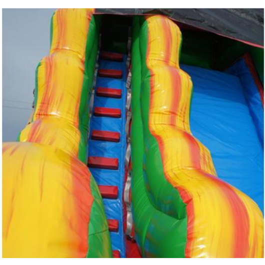 Moonwalk USA Inflatable Slide 19'H Volcano Slide Wet n Dry W-287