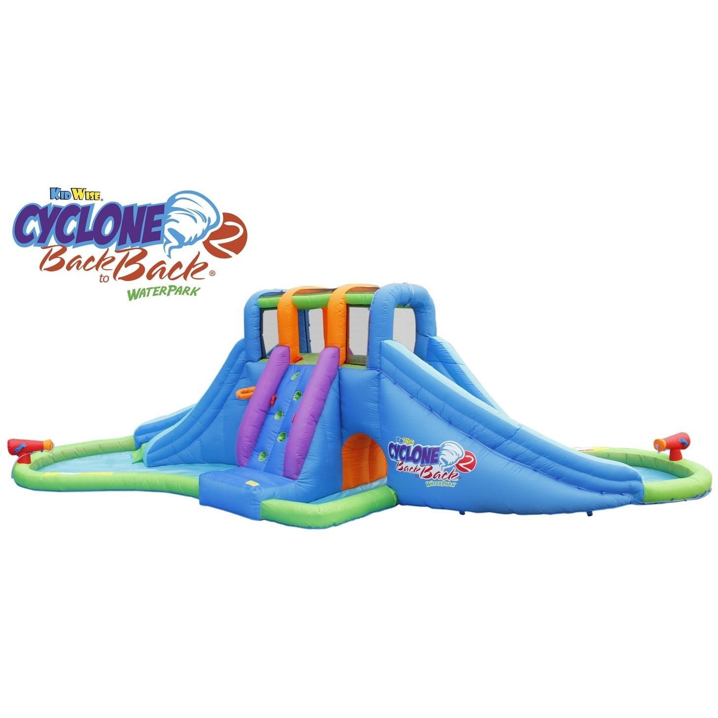 Kidwise Residential Bounce House KidWise Cyclone2 Back to Back® Water Park and Lazy River KWW-CYC-V2