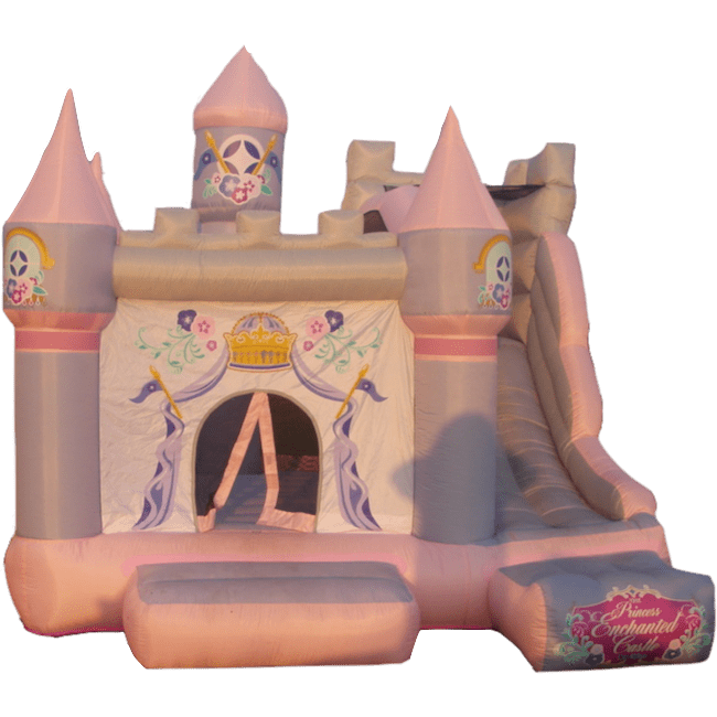Kidwise Residential Bounce House KidWise Princess Enchanted Castle With Slide Bounce House KWSS-PR-205