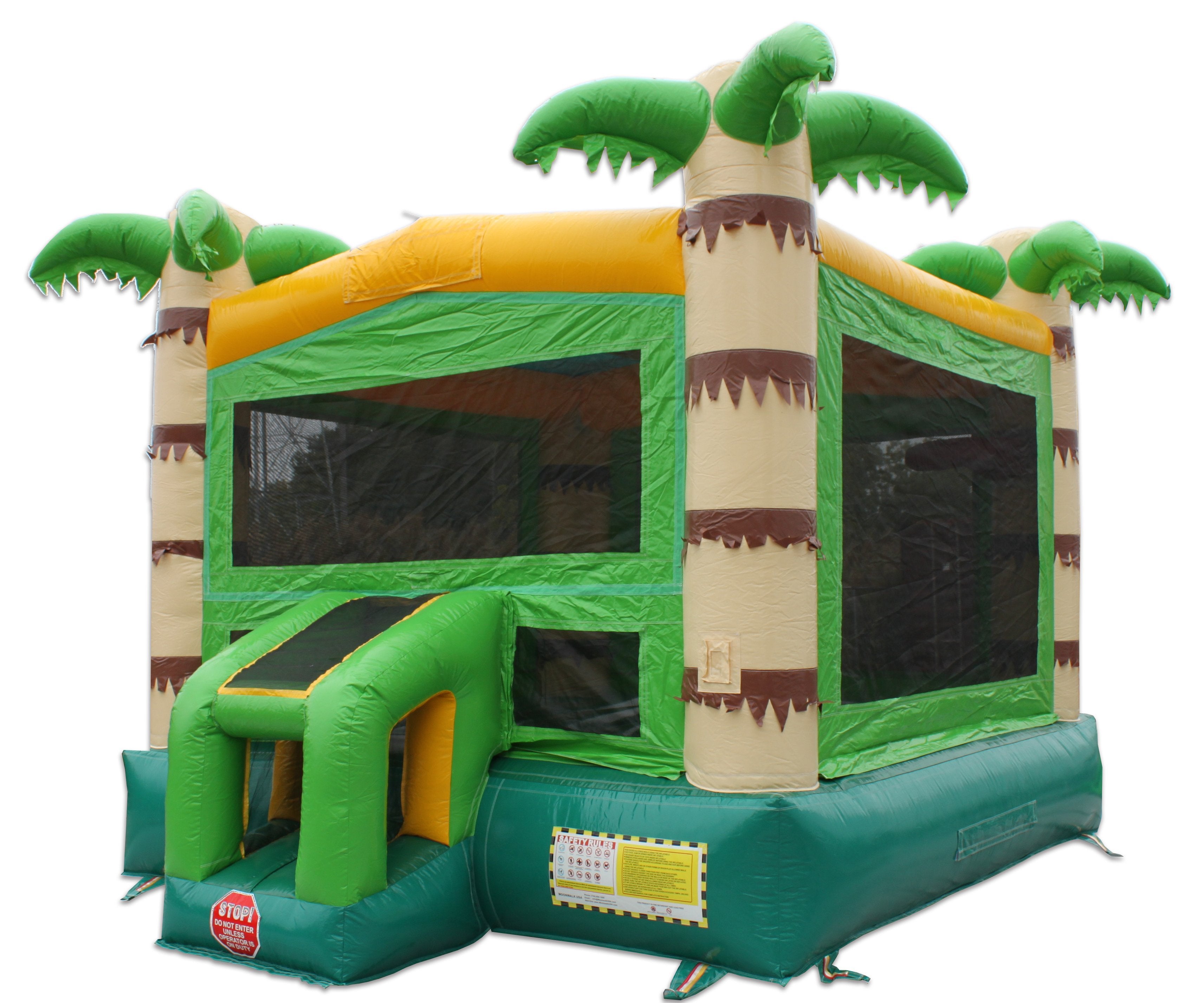 Moonwalk USA Commercial Bounce House 14' Palm Tree Commercial Bounce House B-314