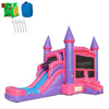 Moonwalk USA Commercial Bounce House Pink Castle Module Combo - Wet n Dry C-323