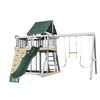 Image of congo monkey playsystem swing set white with green accessories