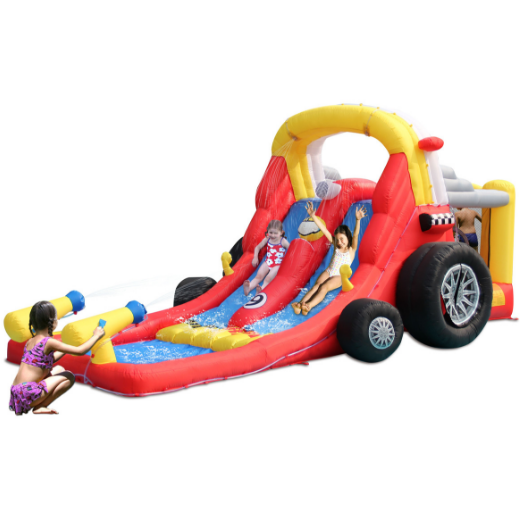 Kidwise Residential Bounce House KidWise Formula One Bounce House with Double Slides KWSS-9026N