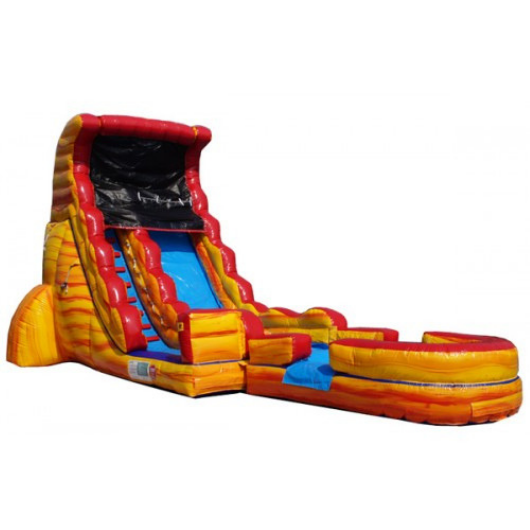Moonwalk USA Inflatable Slide 22'H Volcano Screamer Inflatable Slide Wet/Dry W-323