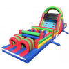 Moonwalk USA Inflatable Slide 45'L x 12'H Wet n Dry Obstacle Course Green O-124-G
