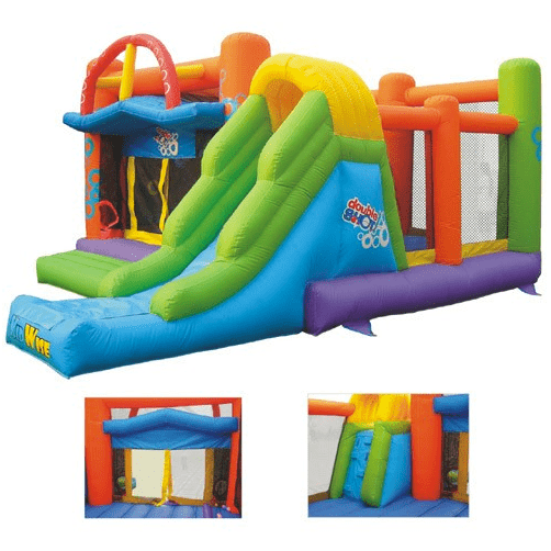 Kidwise Commercial Bounce House KidWise Double Shot Commercial Inflatable Bounce House KW-DST 01B COM