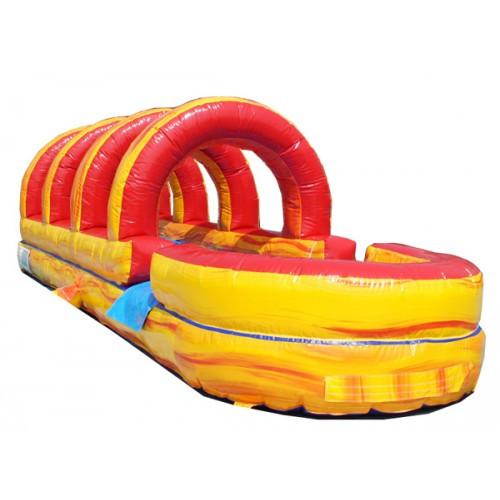 Moonwalk USA Inflatable Slide Volcano Inflatable Slip N Slide with Pool W-163
