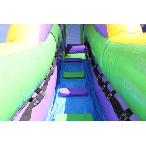 Moonwalk USA Inflatable Slide 18'H Double Dip Inflatable Slide Wet n Dry W-262