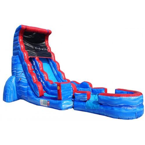 Moonwalk USA Inflatable Slide 20'H Tsunami Screamer Inflatable Slide Wet/Dry W-314