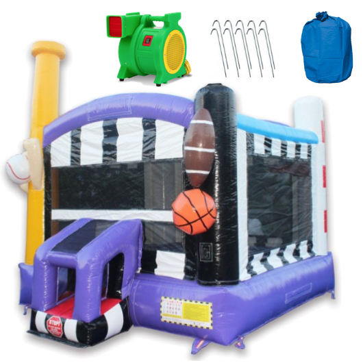 Moonwalk USA Commercial Bounce House 14' All Sports Commercial Bounce House B-358