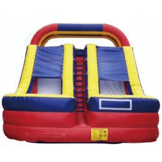 Moonwalk USA Inflatable Slide 18'H Dual Lane Commercial Inflatable Water Slide W-031