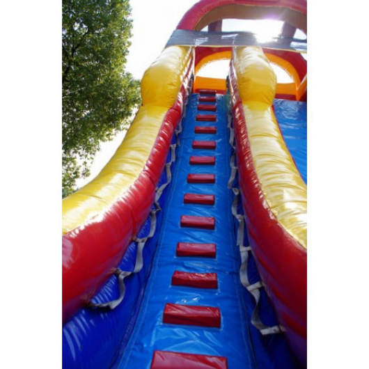 stairs leading to the top of the inflatable slide