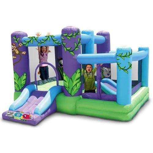 Residential Bounce House - Kidwise Zoo Park Bounce House With Ball Pit - The Bounce House Store