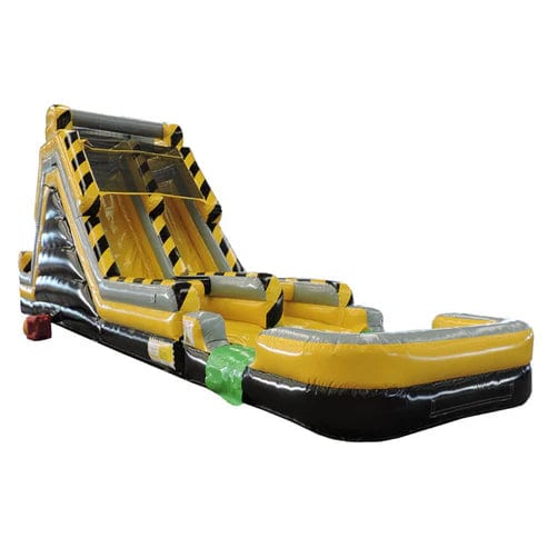 Moonwalk USA Inflatable Bouncers 85'L Construction Obstacle Course Bouncer with Removable Pool O-147-With-Pool