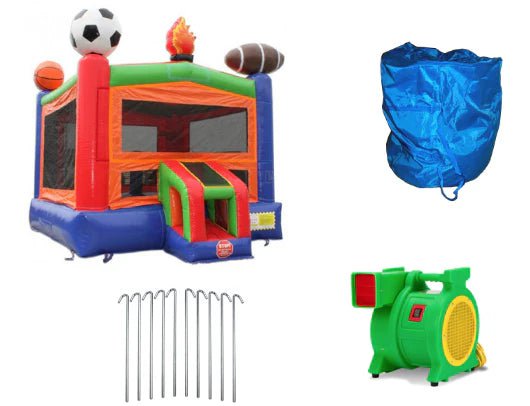 Moonwalk USA Inflatable Bouncers 14' Sports Commercial Bounce House B-305