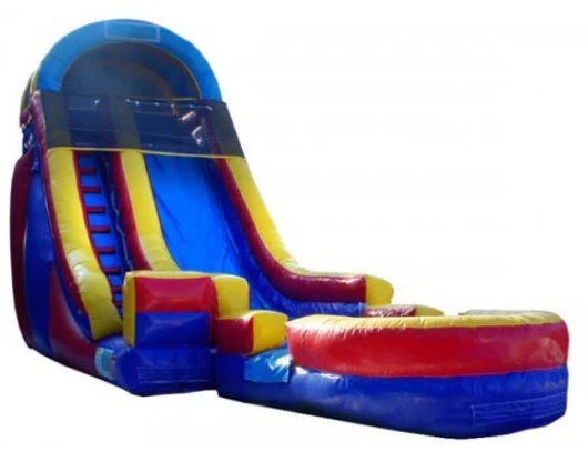 Moonwalk USA Inflatable Bouncers 18'H Rainbow Screamer Inflatable Slide Wet n Dry W-303