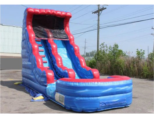 Moonwalk USA Inflatable Bouncers 18'H Tsunami Inflatable Slide Wet n Dry W-066