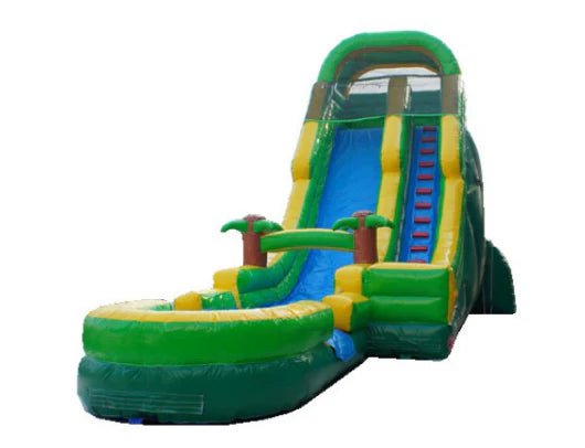 Moonwalk USA Inflatable Bouncers 22'H Palm Tree Screamer Inflatable Slide Wet/Dry W-321