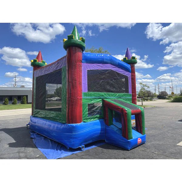 Moonwalk USA Inflatable Bouncers Ruby Castle Bounce House B-321
