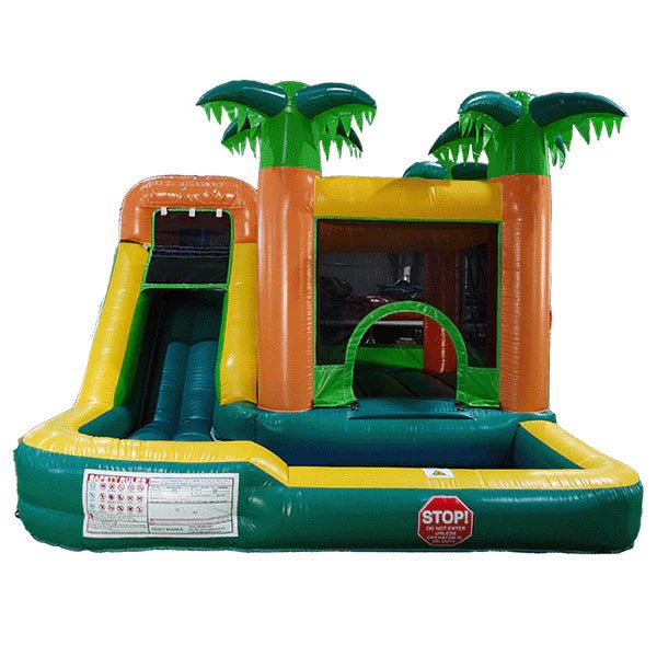 Eagle Bounce Residential Bounce House Eagle Bounce Palm Tree Combo Bouncer & Slide TB-C-002