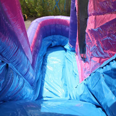 Moonwalk USA Inflatable Bouncers Pink Castle Combo Bouncer Wet n Dry C-144