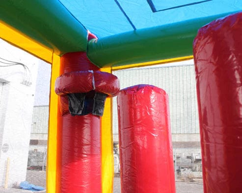 Moonwalk USA Inflatable Bouncers 2-Lane Sports Combo Bouncer w/ Pool C-186