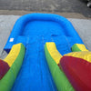 Moonwalk USA Inflatable Bouncers 2-Lane Balloon Combo Bouncer Bouncer w/ Pool C-188