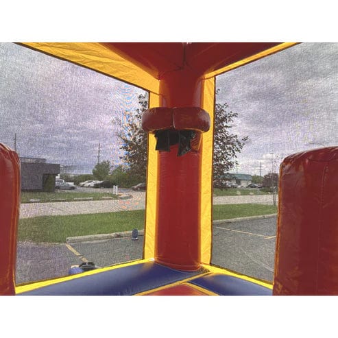 Moonwalk USA Inflatable Bouncers Rainbow Combo Bouncer Wet n Dry C-232