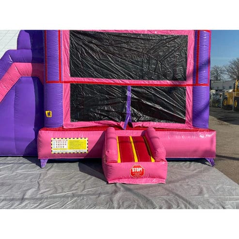 Moonwalk USA Inflatable Bouncers Pink Castle Combo Bouncer (Medium) Wet n Dry C-233
