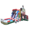 Moonwalk USA Inflatable Bouncers 2-Lane Farm Combo Bouncer Bouncer Wet n Dry C-294