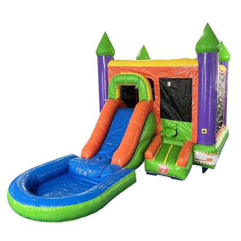 Moonwalk USA Inflatable Bouncers Castle Combo Bouncer with Removable Pool C-311