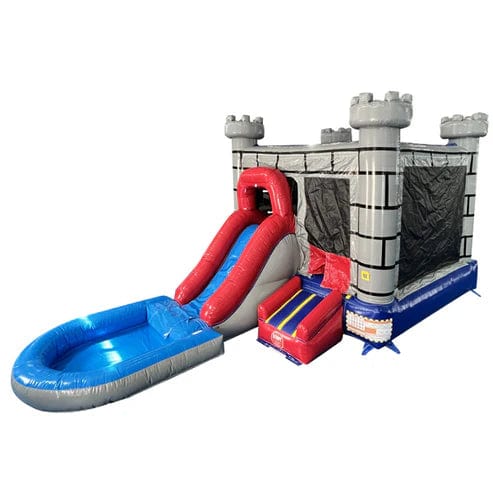 Gray Castle Combo Bouncer with Removable Pool – The Outdoor Play Store