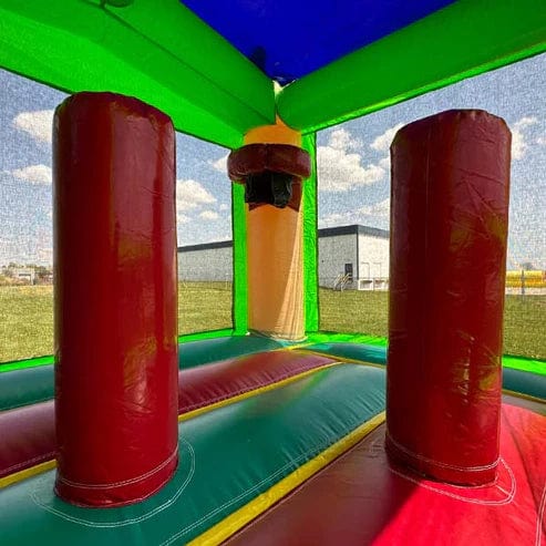 Moonwalk USA Inflatable Bouncers Palm Tree Combo Bouncer (XL) Wet n Dry C-388