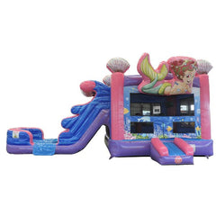Eagle Bounce 14ft Mermaid Combo Wet n Dry Commercial Bouncer