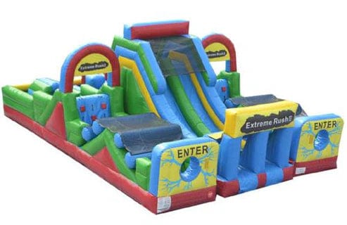 Moonwalk USA Inflatable Bouncers Extreme Obstacle Course II Bouncer O-012