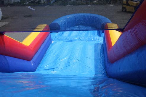 Moonwalk USA Inflatable Bouncers 12'H Dual Lane Slide With Removable Pool Bouncer O-035