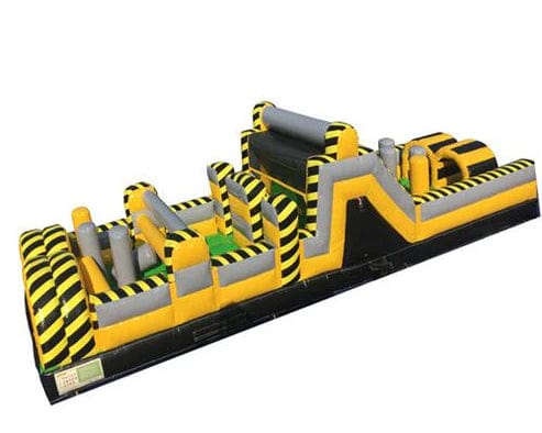 Moonwalk USA Inflatable Bouncers 40'L Construction Obstacle Course Bouncer O-038