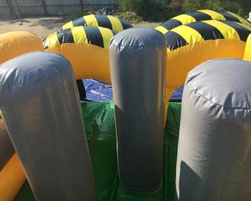 Moonwalk USA Inflatable Bouncers 40'L Construction Obstacle Course Bouncer O-038