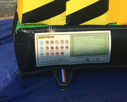 Moonwalk USA Inflatable Bouncers 40'L Construction Obstacle Course Bouncer O-038