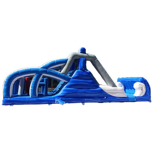 Moonwalk USA Inflatable Bouncers Tidal Wave Obstacle Course Bouncer Wet n Dry O-049